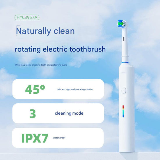 Rotating Electric Toothbrush with 3D Cleaning ActioN