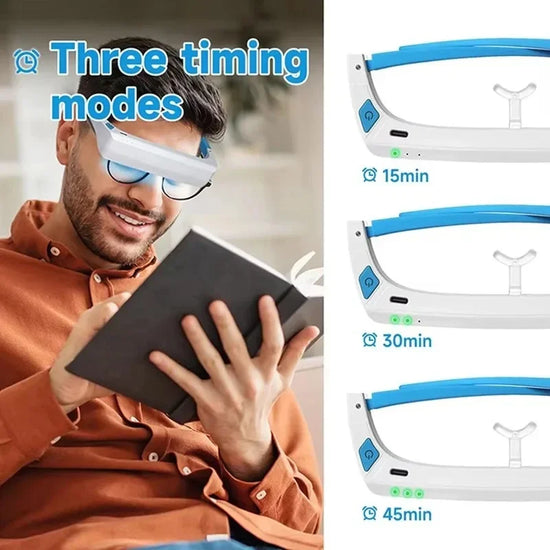 SAD Light Therapy Lamp Depression Mood Therapy Glasses wearable led light