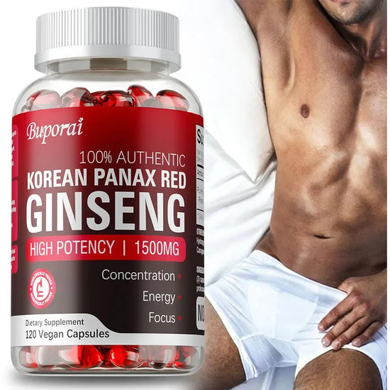 Korean Red Panax Ginseng Supplement - Enhances Endurance,Strength and Mood Balance