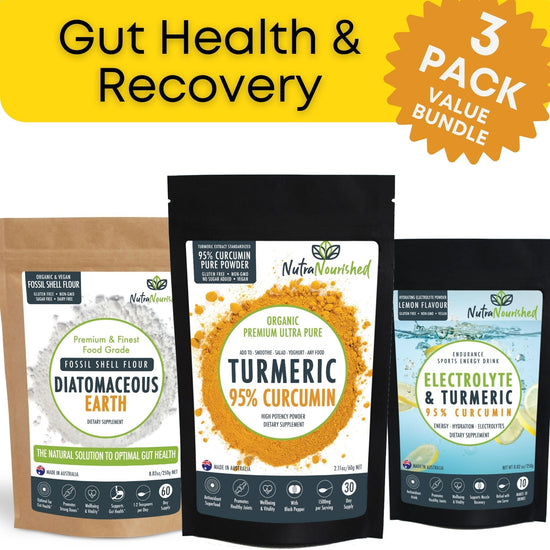 Gut Health & Recovery – Fossil Shell Flour, Curcumin & Electrolytes
